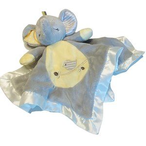 Elephant Plush Snuggler Gray Soft Security Blanket Lovey Douglas Baby